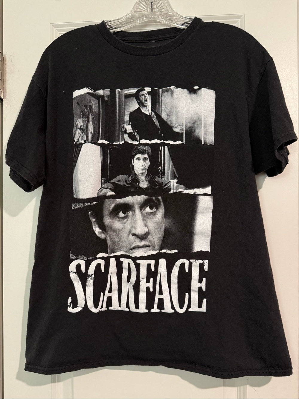 SCARFACE T-shirt Tony Montana Gangster Movie Al Pacino 100% Cotton mens Large
